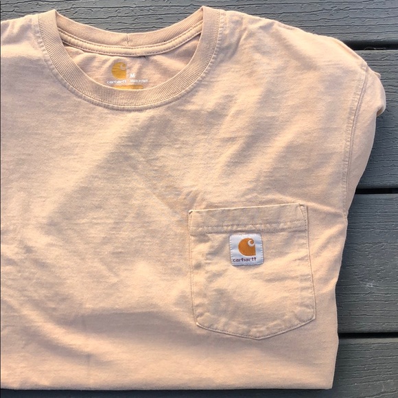 Carhartt Tops - Tan Carhartt Pocket Tee